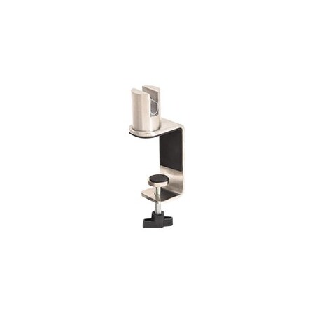 Cr Laurence Brushed Stainless Standoff 3-in C-Clamp for 1/4-in Acrylic or Glass PSC306SMBS